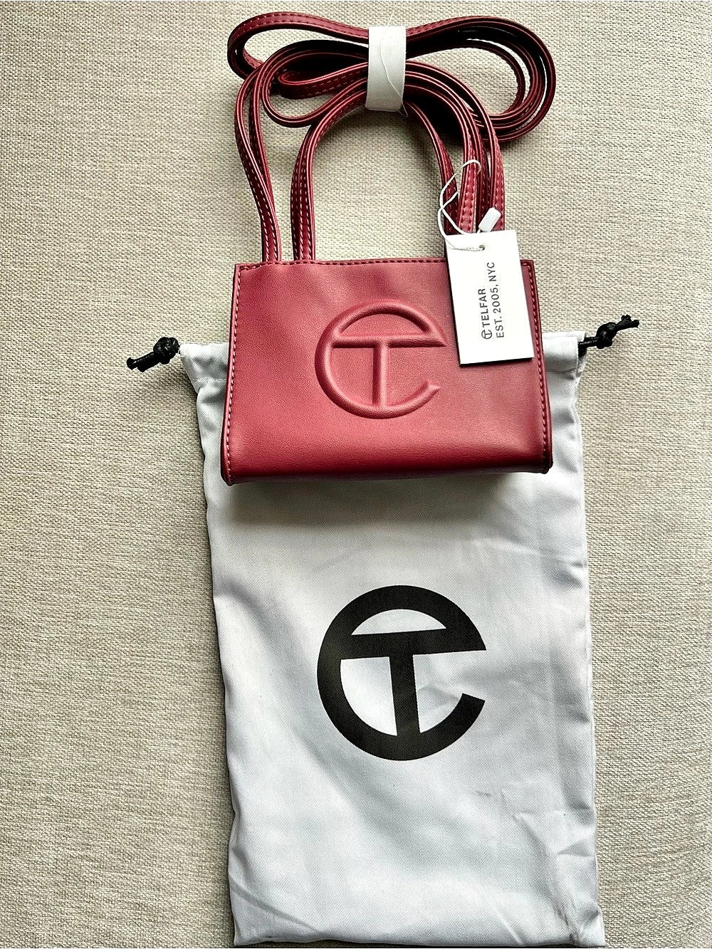 Telfar Small Shopping Bag Oxblood NWT